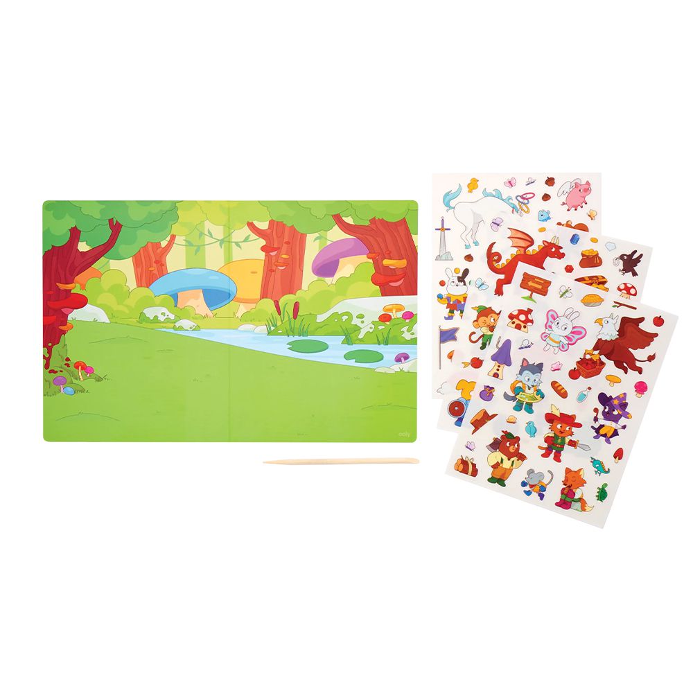 【創意發想貼紙】幼兒轉印貼紙創作組 (魔法森林記)