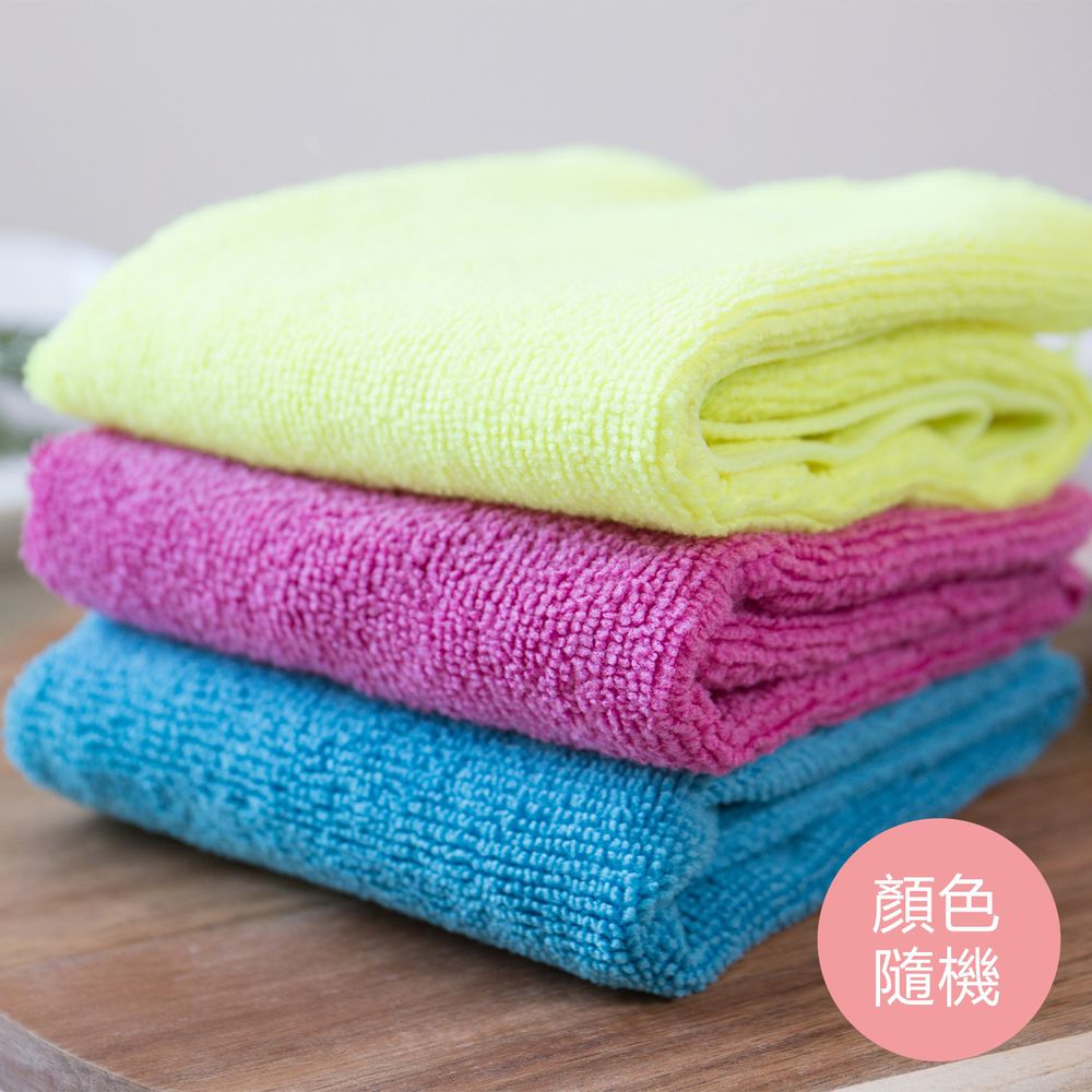 日本YANASE - 超細纖維萬用巾 業務用10枚入-顏色隨機出貨 (35*35)