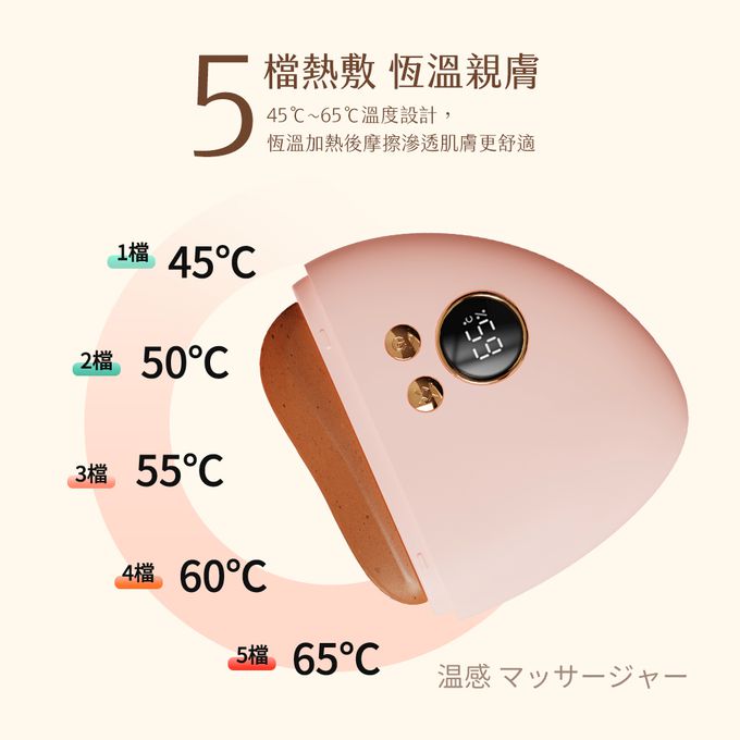 Timo - 砭石溫感mini美肌按摩儀-粉色