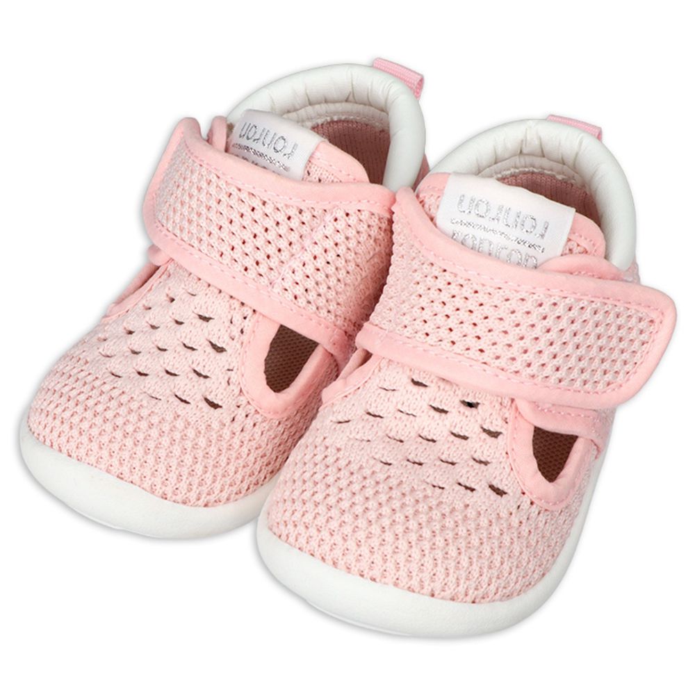 編織網眼鞋-粉紅色