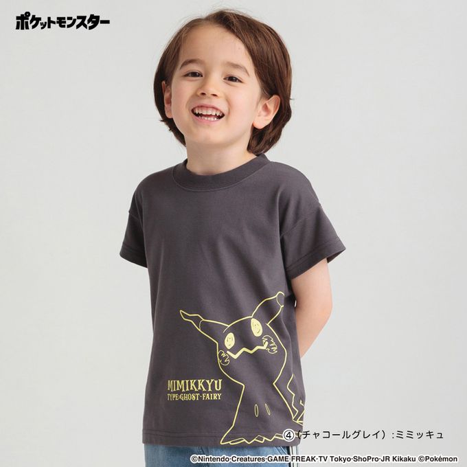 日本 BRANSHES - [限量]寶可夢印花短袖上衣-蒼炎刃鬼-黑