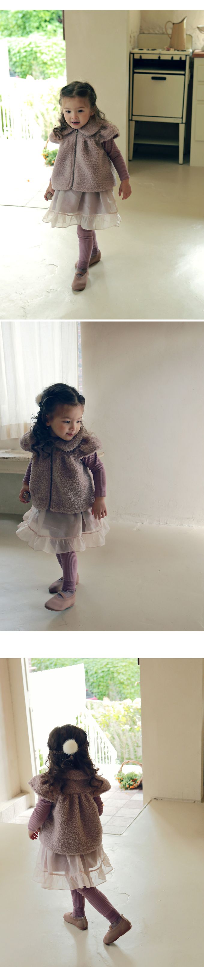 韓國 Puellaflo - 甜心層次感鬆緊腰背心裙-玫瑰粉