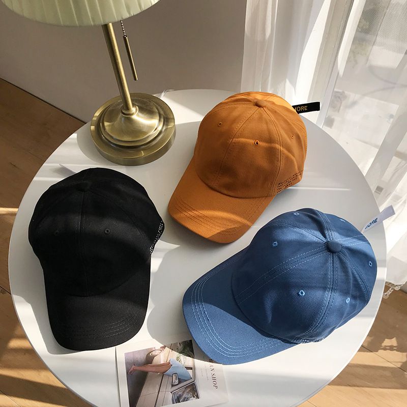 簡約百搭休閒遮陽棒球帽-黑色 (適合頭圍58-60cm)