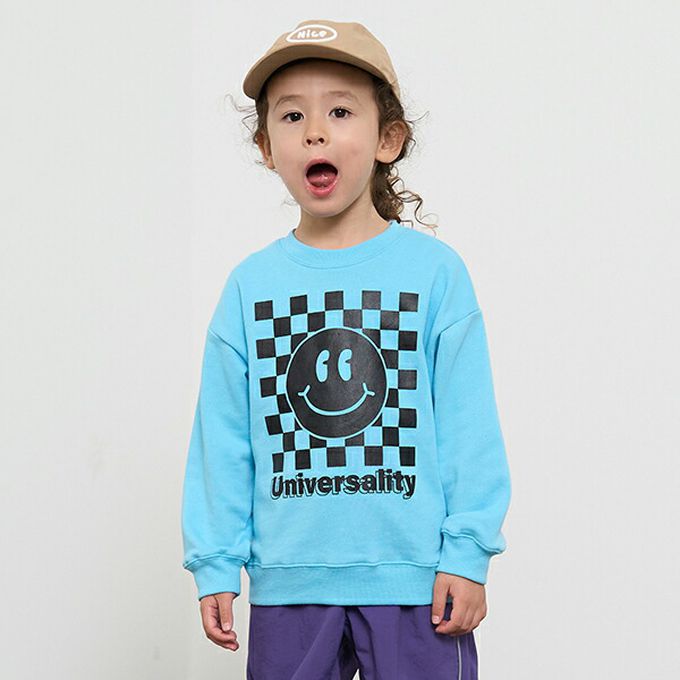 日本 b-ROOM - 百搭街頭風印花裏毛上衣-俏皮字體-檸檬黃