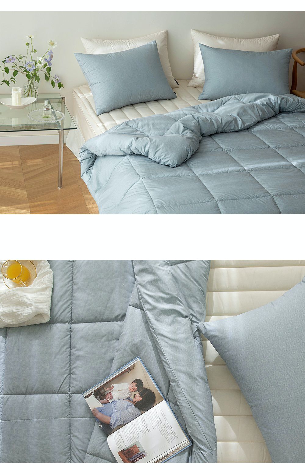 韓國 Maatila - 可水洗M2全方位抗菌防蟎四季被-迷霧海洋