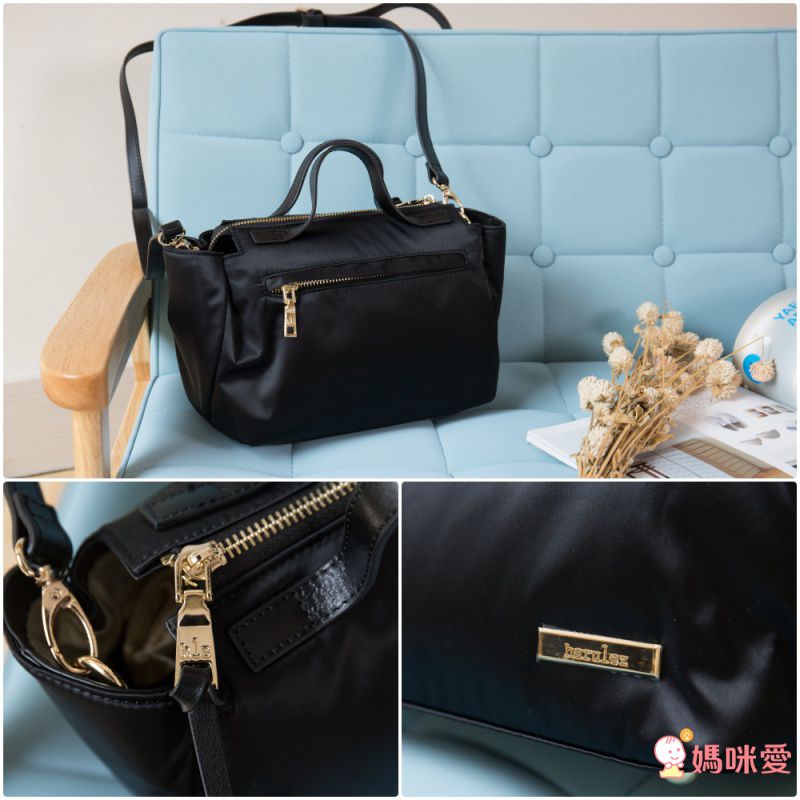 HARUhonpo 小晴天本舖 - Harulez 日本設計師の聯名款-Handy微金質感兩用手拿包-土星藍