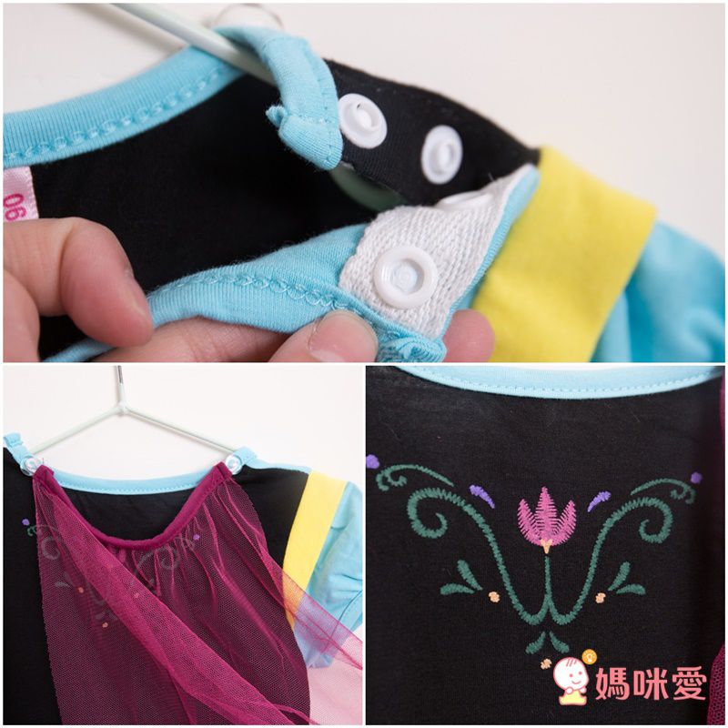 短袖造型公主裙-可愛牛仔