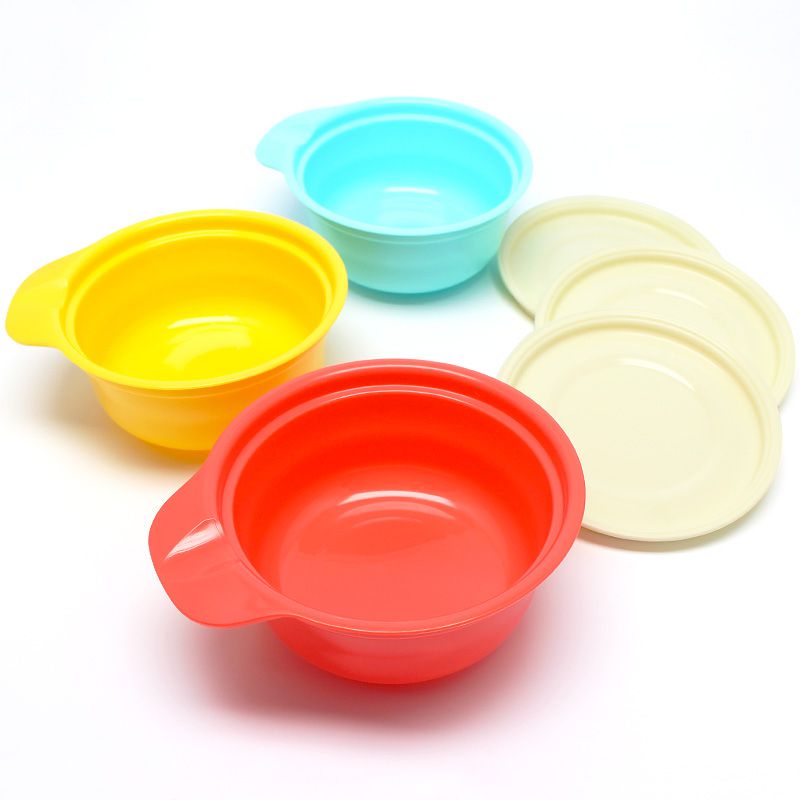 akachan honpo - 可保存附蓋嬰幼兒用小碗 (120ml(滿水時))