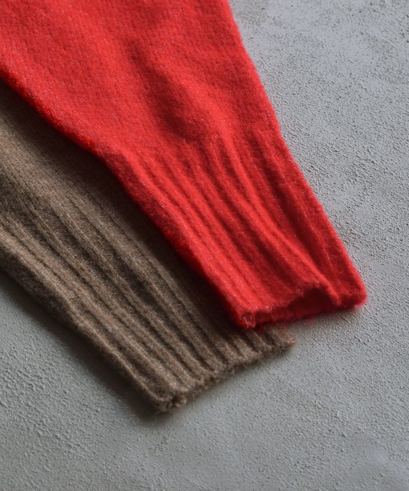 日本 zootie - 柔軟圓領短版針織毛衣-咖啡牛奶