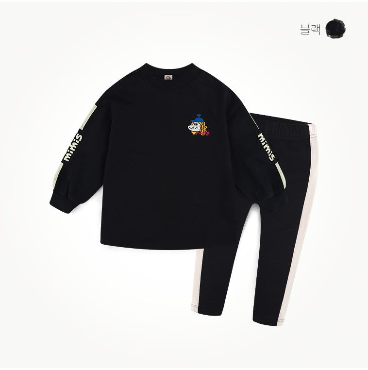 韓國 milk mile - 小酷黑色套裝-黑