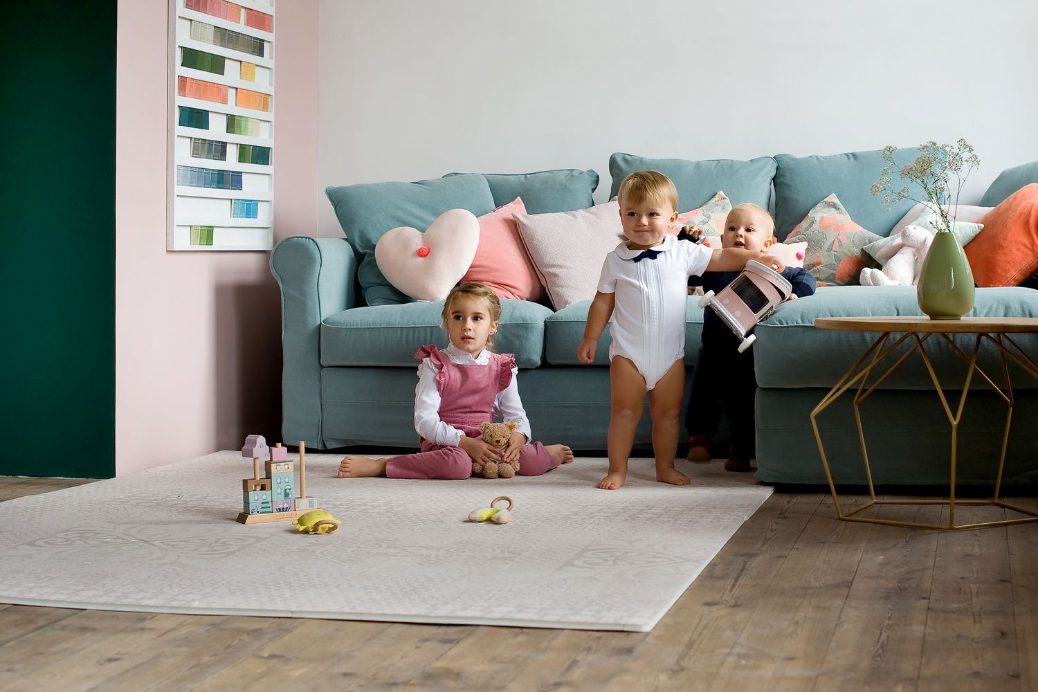 德國 toddlekind - 波斯風系列遊戲地墊-流砂棕-一組6片