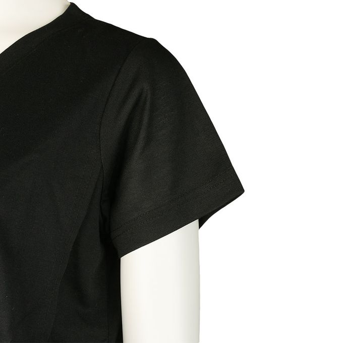 akachan honpo - 短袖抗菌防臭T恤-黑色 (M)