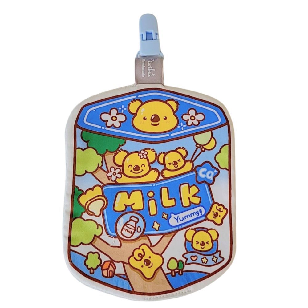 【職人手作系列】守護手帕巾-牛奶小熊餅