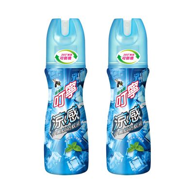 叮寧 - 涼感小黑蚊防蚊液/可倒噴-超值2入組-90ml/罐