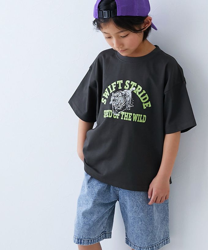 日本 devirock - 接觸涼感 落肩廓形短袖T恤-ICE CREAM-冰河綠