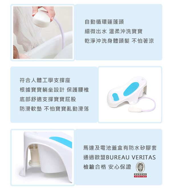 美國 Born Fair - 天鵝自動出水淋浴澡盆