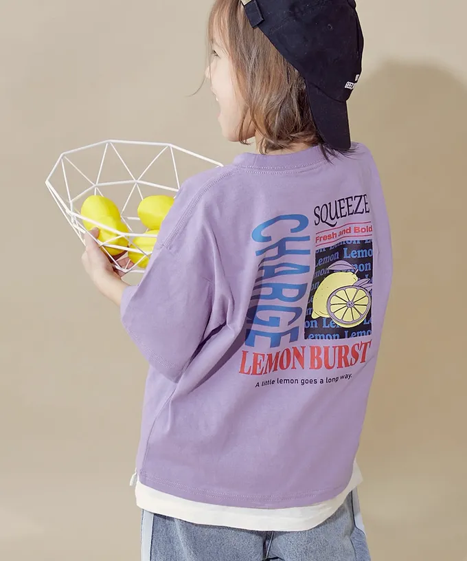 日本 devirock - 100%棉 帥氣印花短袖上衣-地球老虎-黑