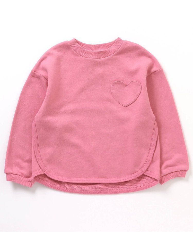 日本 apres les cours - [好評新色]圓領百搭裏毛長袖上衣-彩色愛心-象牙