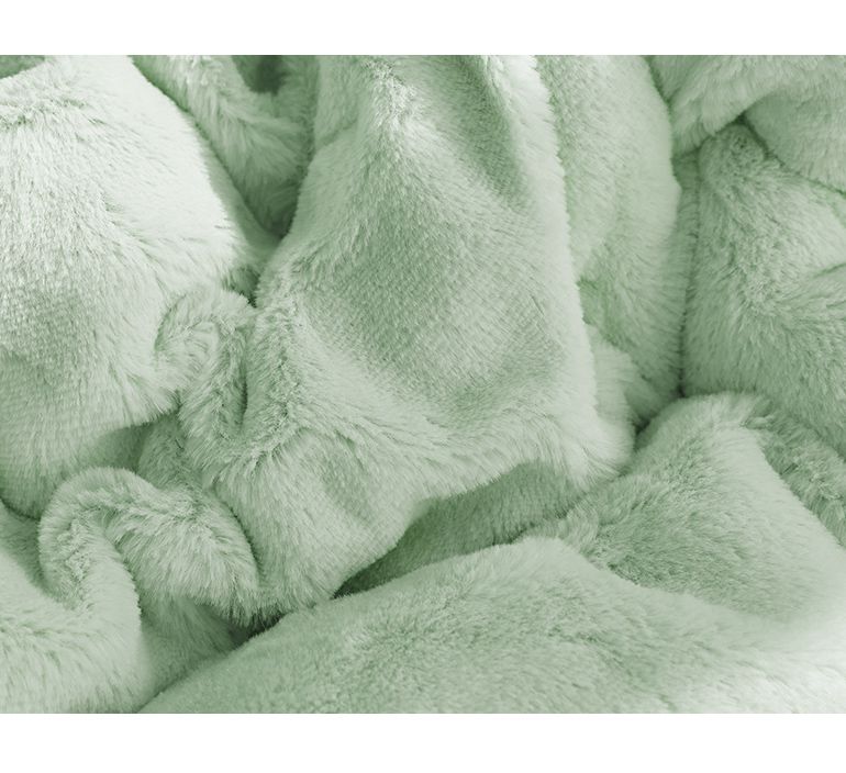 韓國 Maatila - 蓬鬆感高密度絨毛保暖棉被-湖水綠