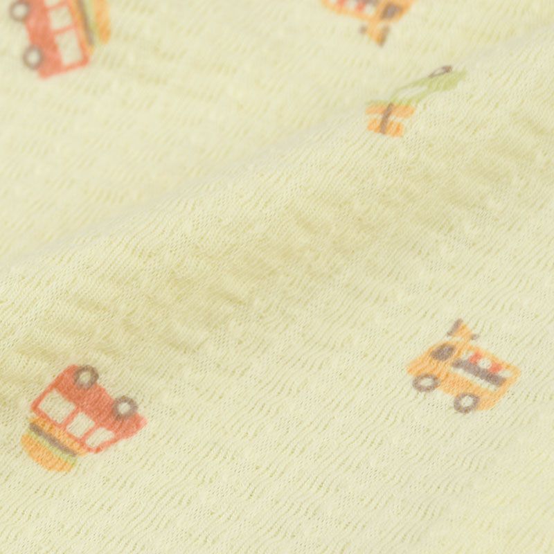 akachan honpo - 短袖兔裝-汽車-奶油色