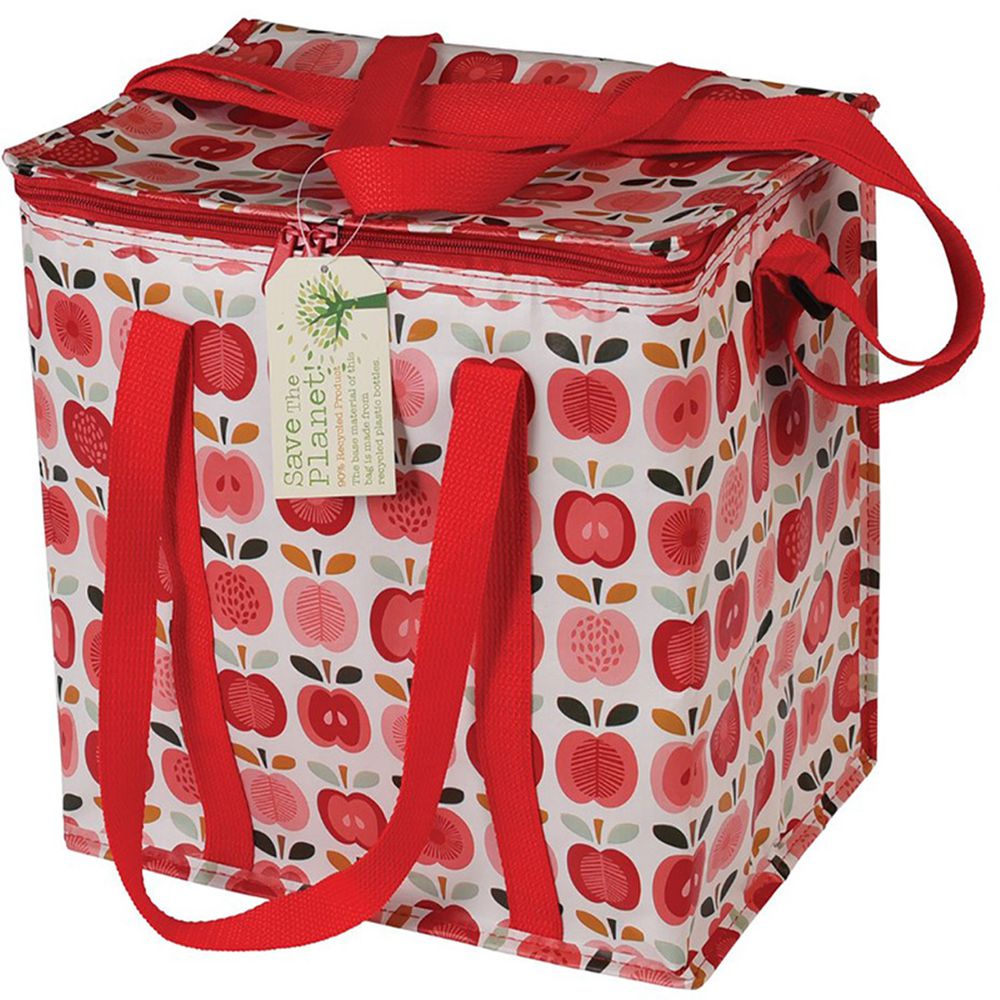 英國 Rex London - 環保大型野餐袋/保溫袋/保冷袋 (附斜背背帶)-紅蘋果