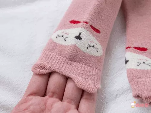 JoyNa - 加厚毛圈寶寶中筒襪-2雙入-粉色小貓+隨機1雙