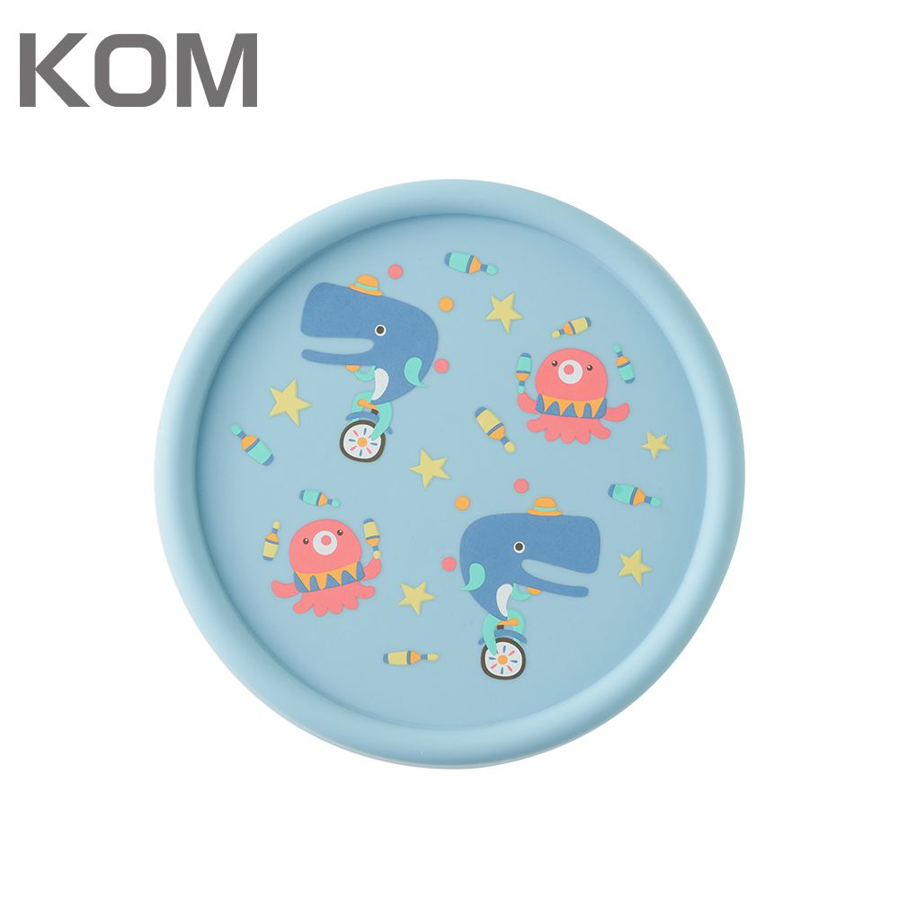 KOM - 食品級矽膠隔熱碗蓋1入-鯨魚 (單入)