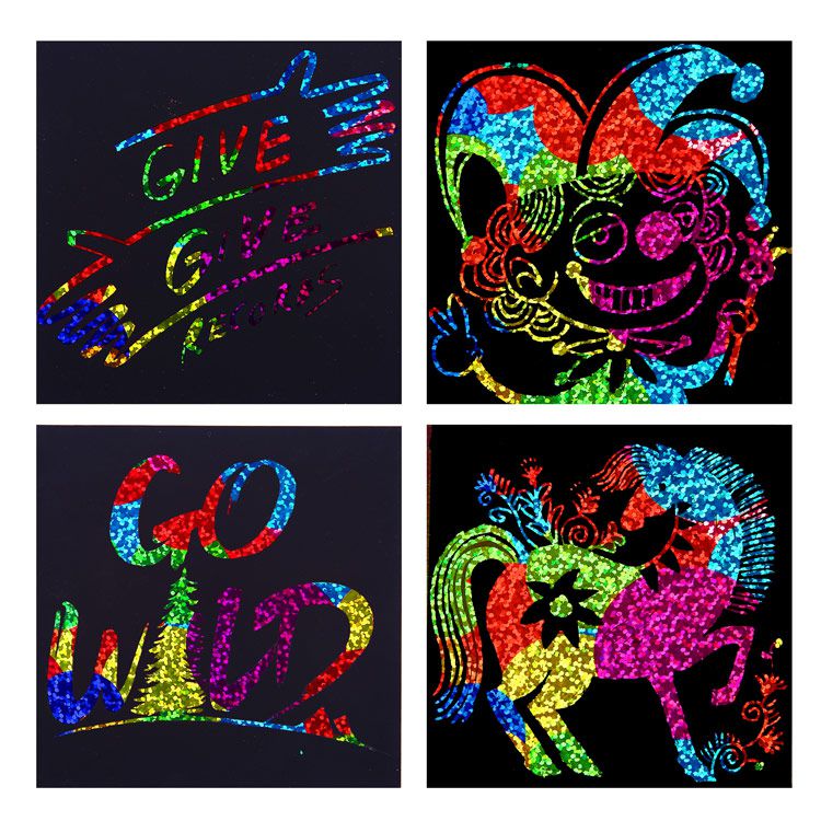 JarMelo 原創美玩 - 創意便籤-炫彩刮畫組