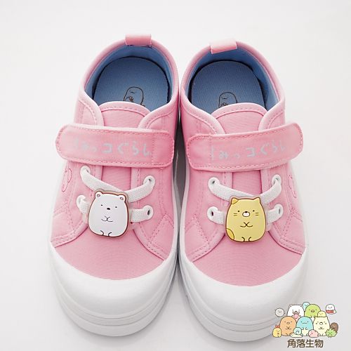 角落生物 - 卡通帆布款童鞋(中小童段)-休閒鞋-粉色