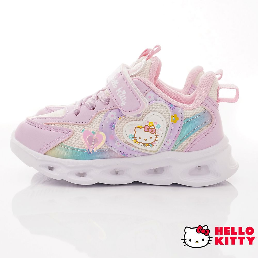 HELLO KITTY - 可愛凱蒂貓甜心電燈運動鞋(中小童段)-紫