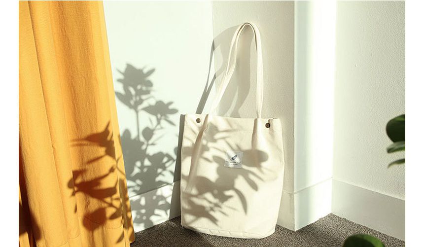 韓版 - 帆布包(有暗袋)-玫瑰粉