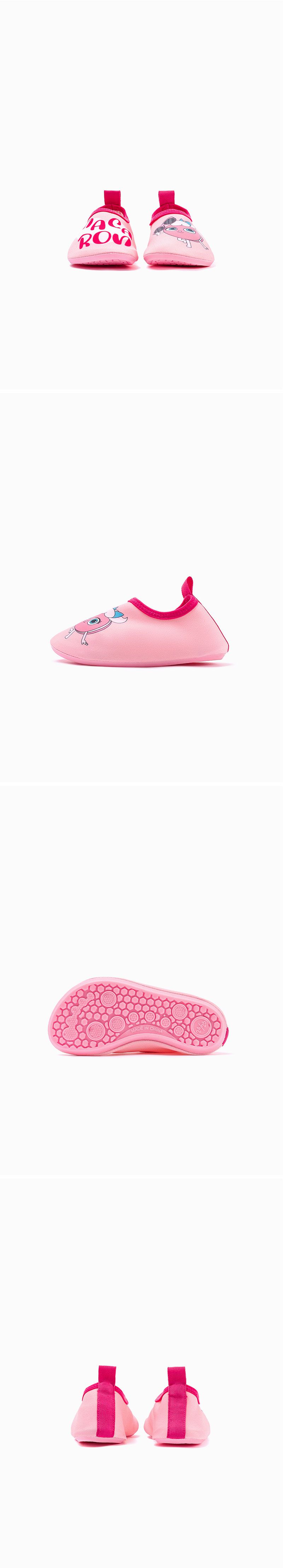 韓國 OZKIZ - 輕量/防滑兒童沙灘鞋/戲水鞋-布萊德理髮廳-粉紅