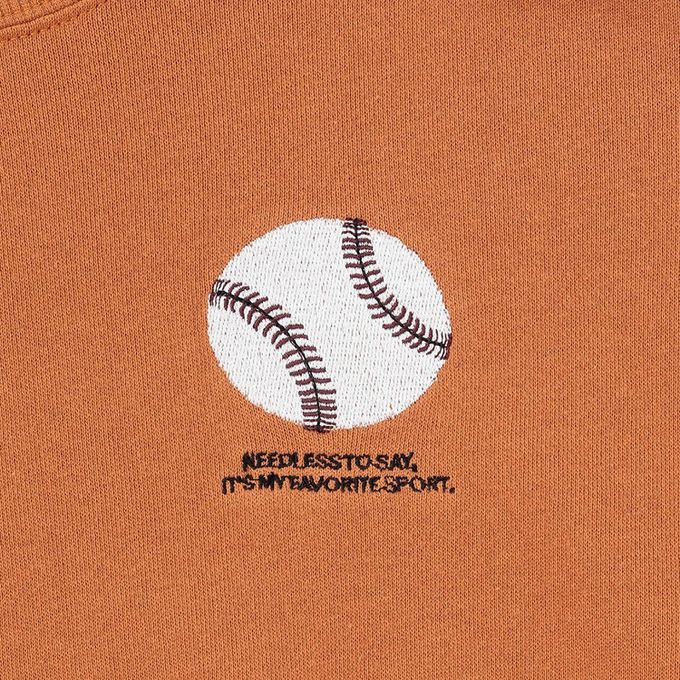 日本 b-ROOM - 100%棉 運動風印花縮口大學長袖上衣-籃球-黑