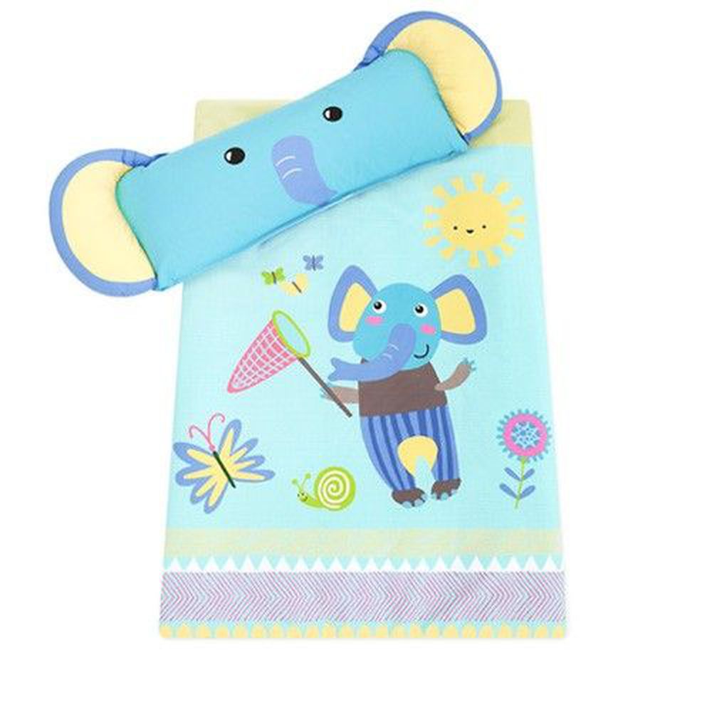韓國 Bonitabebe - 可愛動物造型睡袋-藍色象寶寶