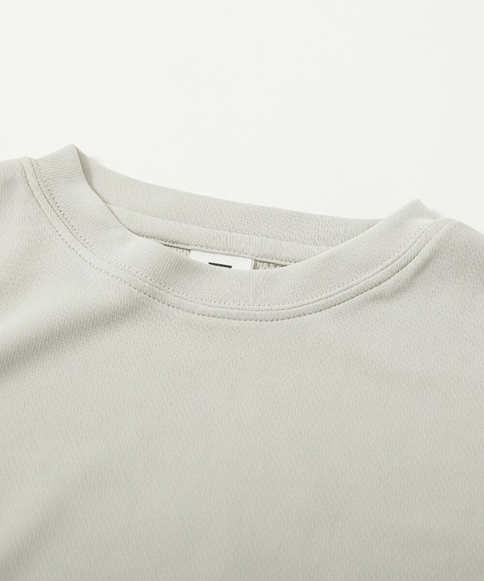 日本 devirock - 速乾網眼超舒適短袖上衣-胸前狗狗-藍綠