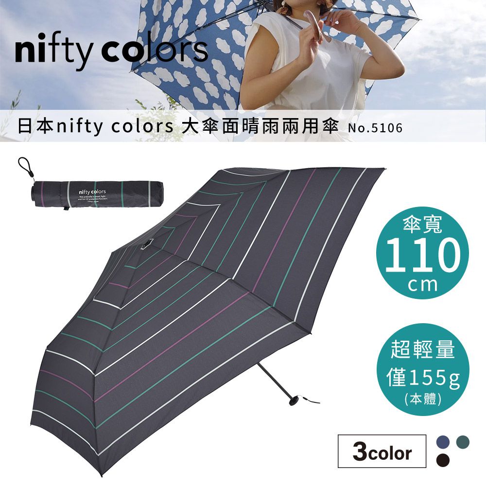 60公分輕量傘-(條紋深藍)-NO.5106-2