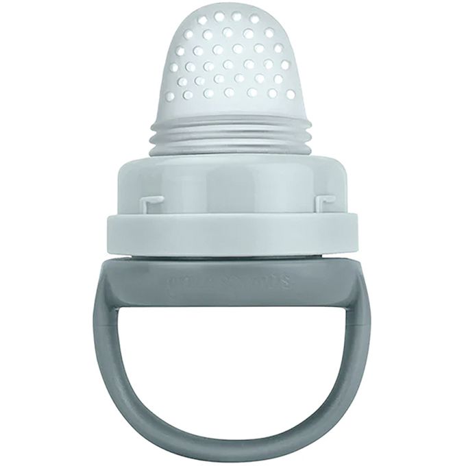 美國 green sprouts - 小綠芽咬咬樂副食品輔食器-簡約灰