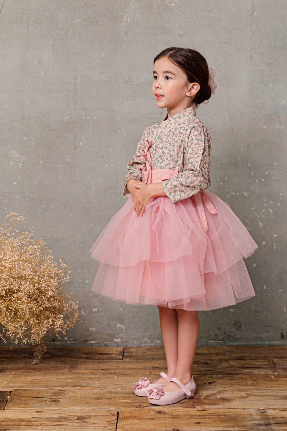 韓國 Babydoll - 唯美生活韓服洋裝套裝-粉