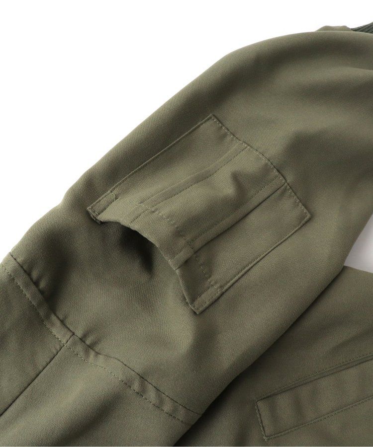 日本 BREEZE - 背後標語帥氣MA-1飛行夾克-焦糖豹紋