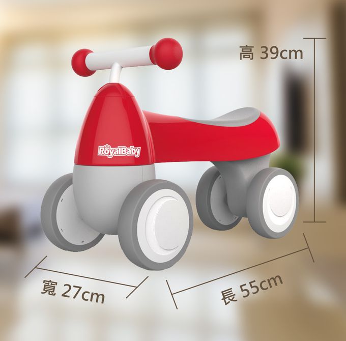 Royalbaby - 小毛驢迷你滑行車-紅色