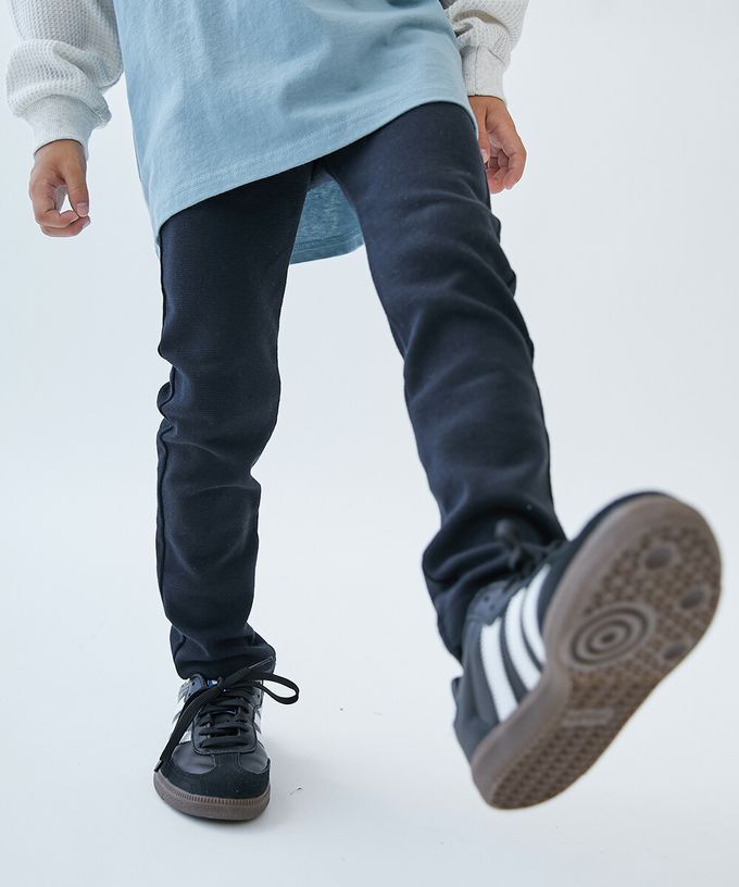 日本 devirock - [熱銷定番] 超彈力抗毛球休閒長褲-海軍藍