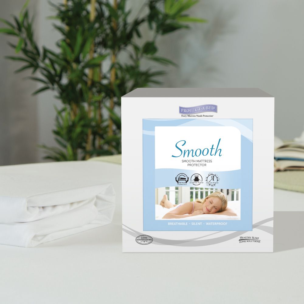 美國寢之堡 - 極細纖維床包式防水防螨保潔墊-白 (雙人-152x190x45cm)