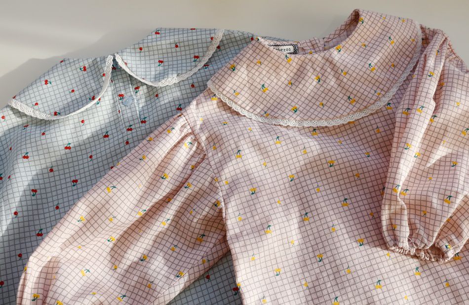 韓國 Bebezoo - 格子大熊襯衫