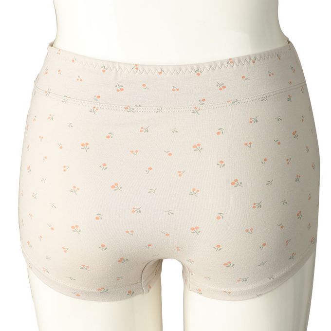 akachan honpo - 內褲 產後也可穿-小花-灰色