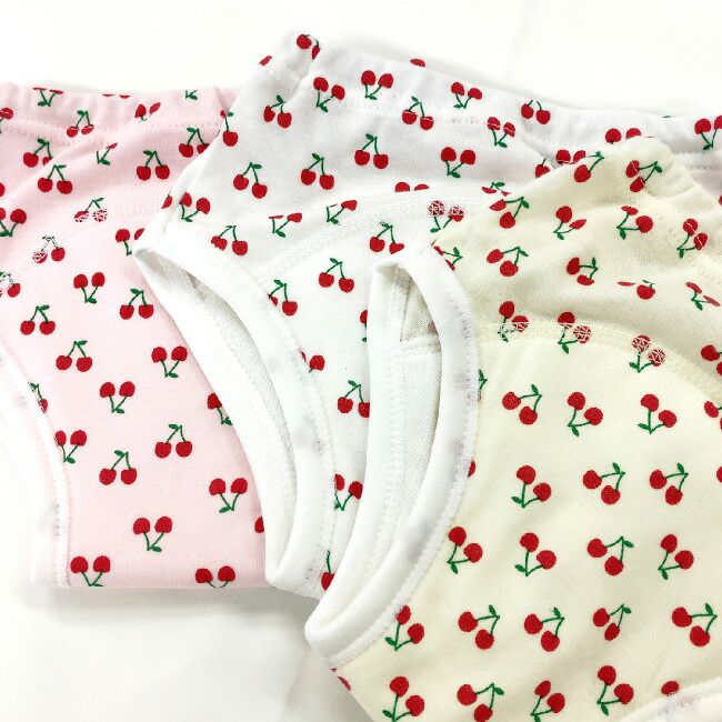 日本 Chuckle Baby - 四層學習褲(五件組)-車車小熊-分離式