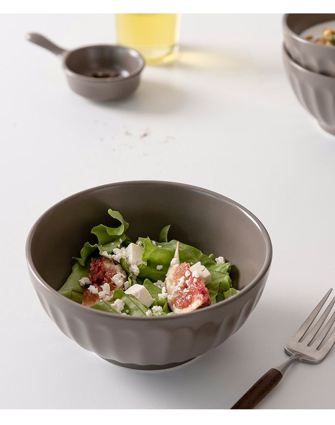 韓國 SSUEIM - Mild Matte系列溫柔時光陶瓷湯碗2件組13cm (奶油黃)