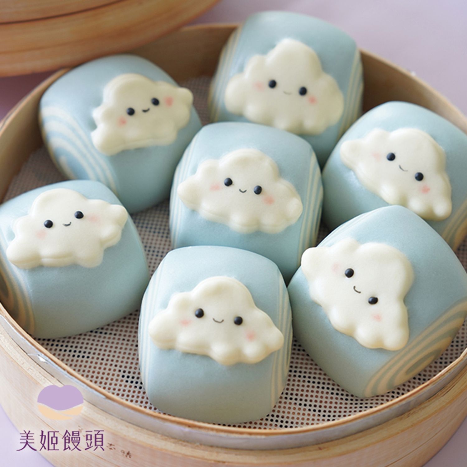 美姬饅頭 - 早安好心情雲朵鮮乳饅頭-6入-60g/顆
