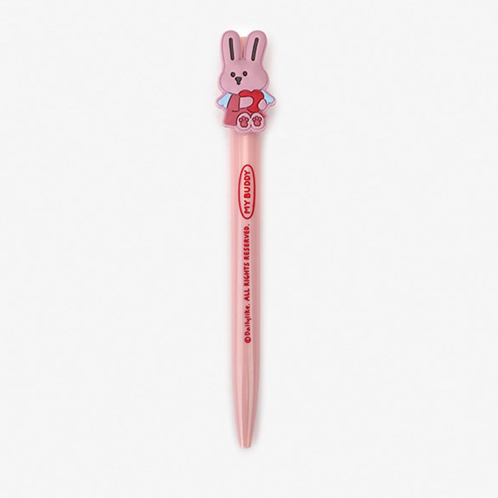 韓國 Daily Like - 可愛動物造型原子筆-粉紅兔 (10 x 140 mm)
