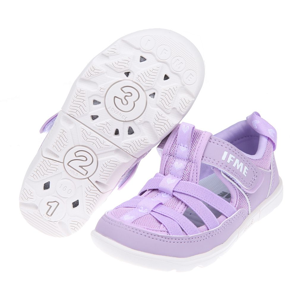 日本IFME - 元氣淺紫兒童機能水涼鞋-紫色