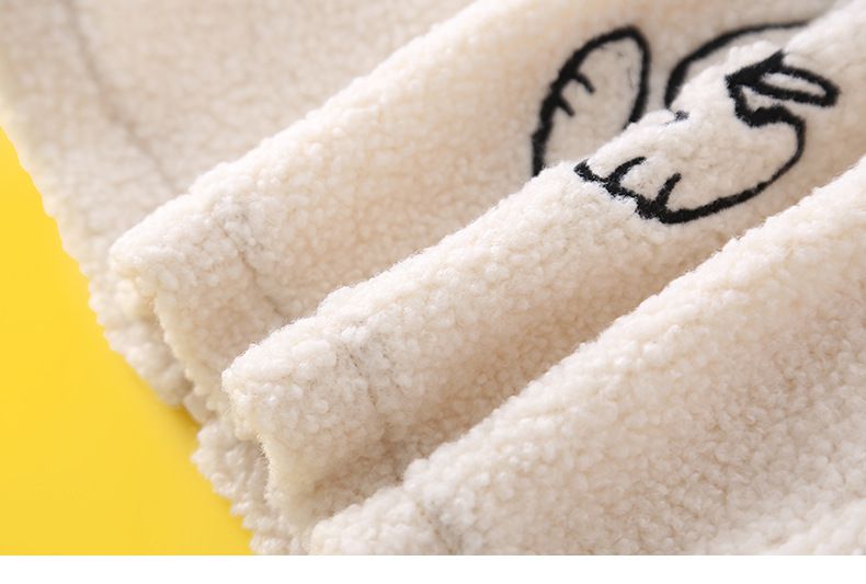 卡通人物史努比時尚羊羔絨外套(送包包)-SNOOPY-綠色